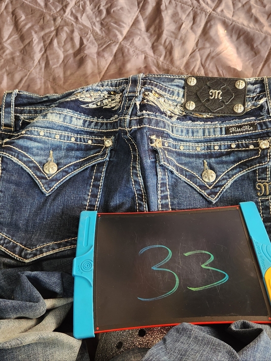 Miss Me Denim - Miss Me Women's Embellished Blue Bootcut Jeans 33 Plus